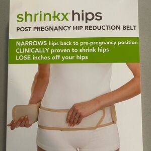 UpSpring Baby Shrinkx Hips Post Pregnancy Belt - White and Tan